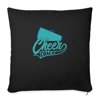 Cheer Coach Cheerleader Cheerleading - Housse de coussin décorative 45 x 45 cm - noir - Devant
