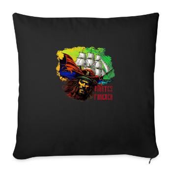 Pirates Forever - Sofa pillowcase 17,3'' x 17,3'' (45 x 45 cm) - black - Front