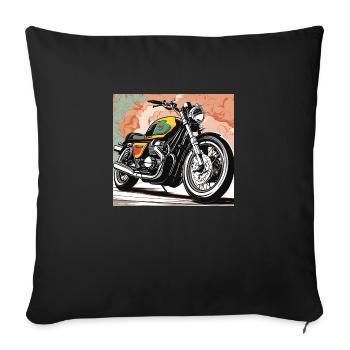 Classic Bike - Sofa pillowcase 17,3'' x 17,3'' (45 x 45 cm) - black - Front