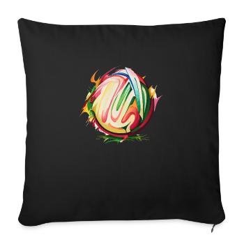 Splash Icecream - Sofa pillowcase 17,3'' x 17,3'' (45 x 45 cm) - black - Front