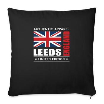 Leeds - Sofakissenbezug 45 x 45 cm - Schwarz - Vorne