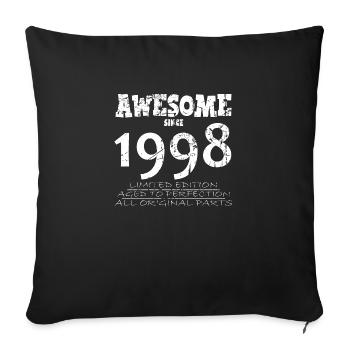 1998 - 26e anniversaire légendaire - Housse de coussin décorative 45 x 45 cm - noir - Devant