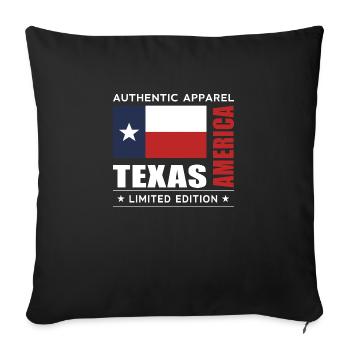 Texas - Housse de coussin décorative 45 x 45 cm - noir - Devant
