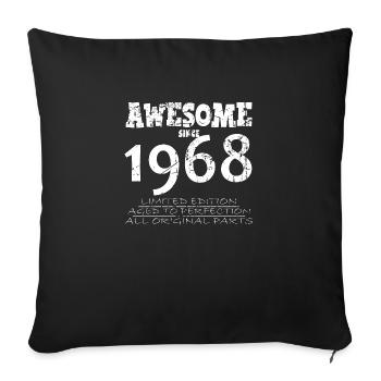 1968 - Legendary 56th Anniversary - Sofa pillowcase 17,3'' x 17,3'' (45 x 45 cm) - black - Front