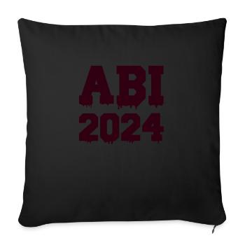 Abi 2024 - Housse de coussin décorative 45 x 45 cm - noir - Devant