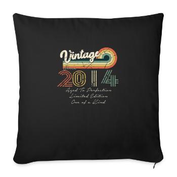 2014 Vintage Classic 2014 - Sofakissenbezug 45 x 45 cm - Schwarz - Vorne
