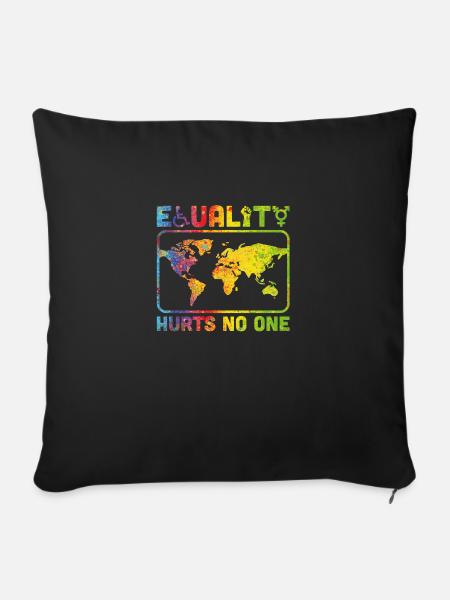 equality hurts no one - Sofakissenbezug 45 x 45 cm - Schwarz