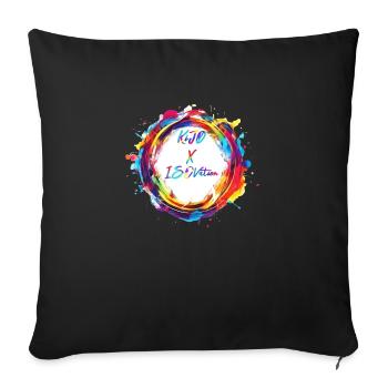 KiJØ x ISOvation - Sofa pillowcase 17,3'' x 17,3'' (45 x 45 cm) - black - Front