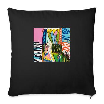 1000038773 - Sofa pillowcase 17,3'' x 17,3'' (45 x 45 cm) - black - Front