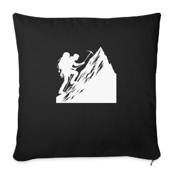 bergsteiger - Sofakissenbezug 45 x 45 cm - Schwarz - Vorne