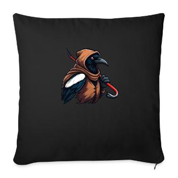 Dieb Elster - Sofakissenbezug 45 x 45 cm - Schwarz - Vorne