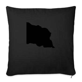 trzepotanie Flag Polska Wiatr Poland Polen - Sofakissenbezug 45 x 45 cm - Schwarz - Vorne