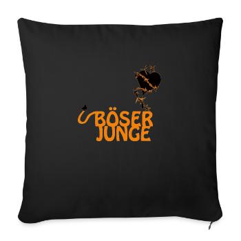 wicked young - Sofa pillowcase 17,3'' x 17,3'' (45 x 45 cm) - black - Front