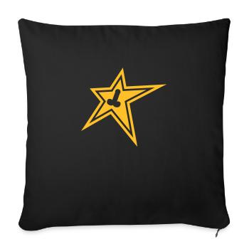 star_pimmel - Sofakissenbezug 45 x 45 cm - Schwarz - Vorne