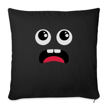 Surpris - comiqueSurpris - Comic - Housse de coussin décorative 45 x 45 cm - noir - Devant