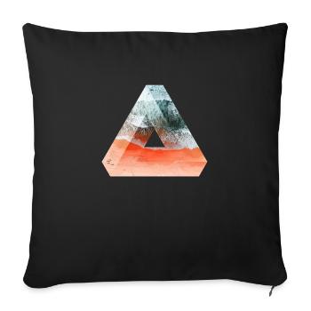 Penrose Dreieck Geek Geschenk Sommer Hipster - Sofakissenbezug 45 x 45 cm - Schwarz - Vorne
