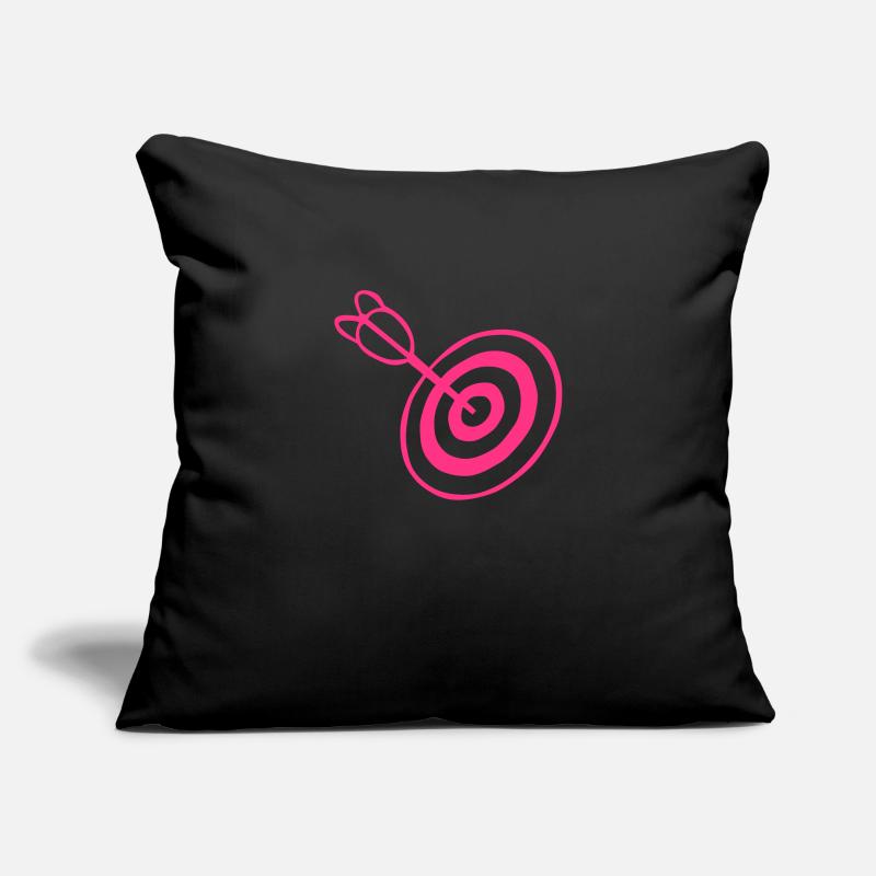 cible fleche flechette mille centre Housse de coussin décorative 45 x 45 cm