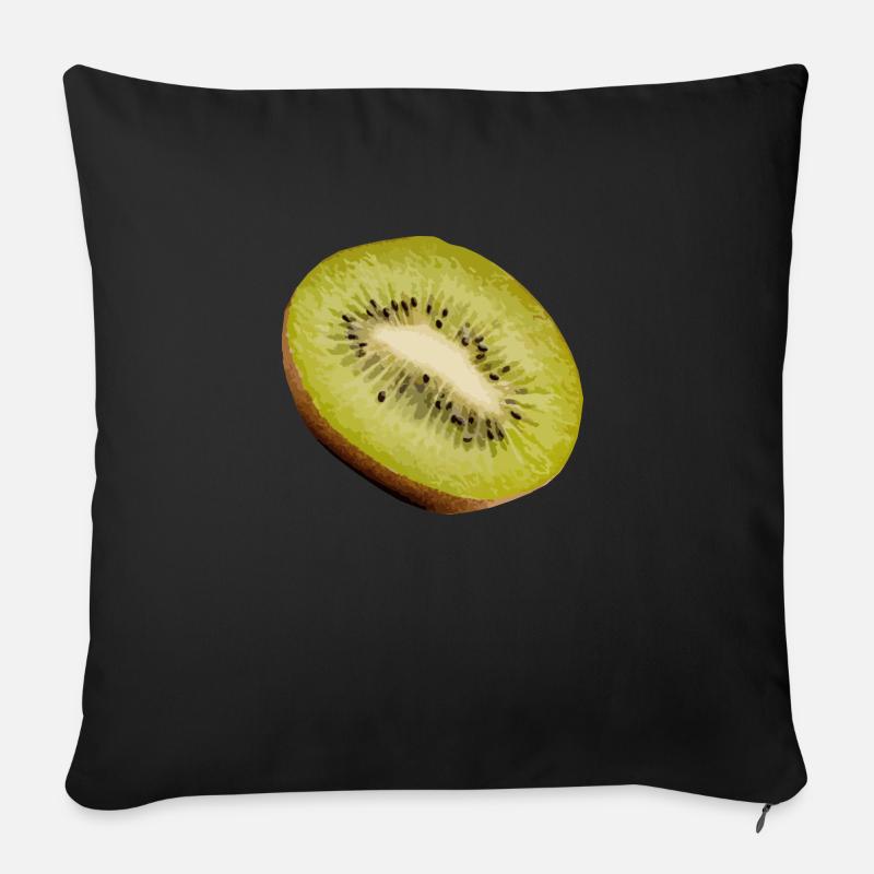 Kiwi - Sofakissenbezug 45 x 45 cm - Schwarz