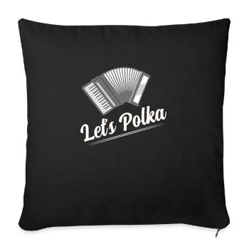 Let's Polka Pride Accordion - Sofakissenbezug 45 x 45 cm - Schwarz - Vorne