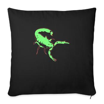 Scorpio Scorpio Poisonous Vector Arachnid Animal - Sofa pillowcase 17,3'' x 17,3'' (45 x 45 cm) - black - Front
