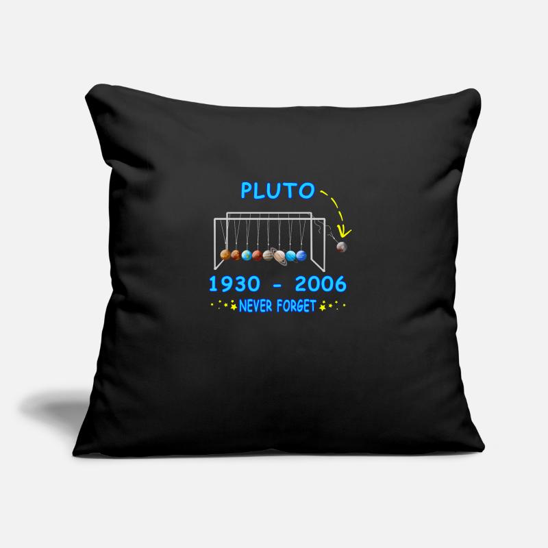 Never Forget Pluto Funny Planet Pluto Sofa pillowcase 17,3'' x 17,3'' (45 x 45 cm)