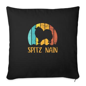 SPITZ NAIN - Housse de coussin décorative 45 x 45 cm - noir - Devant