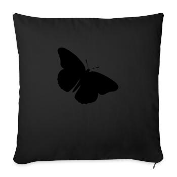 Butterfly Nature Butterflies Vector 3 - Sofa pillowcase 17,3'' x 17,3'' (45 x 45 cm) - black - Front