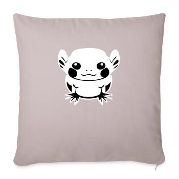 Dessin animé Axolotl - Housse de coussin décorative 45 x 45 cm - taupe clair - Devant