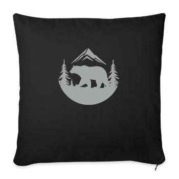 bear - Housse de coussin décorative 45 x 45 cm - noir - Devant