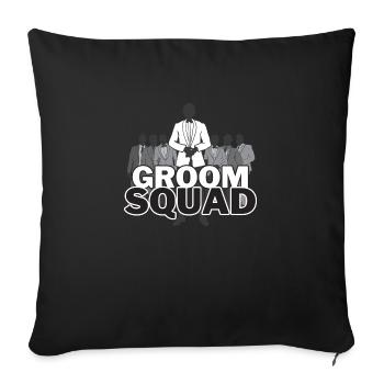 Escouade de palefreniers - Housse de coussin décorative 45 x 45 cm - noir - Devant