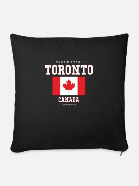 Toronto - Sofakissenbezug 45 x 45 cm - Schwarz