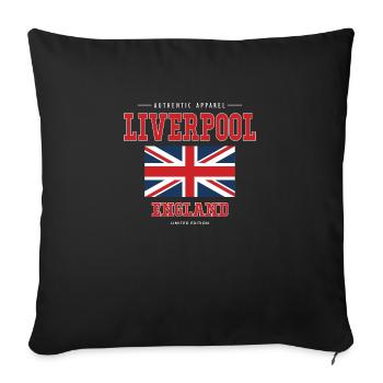 Liverpool - Housse de coussin décorative 45 x 45 cm - noir - Devant