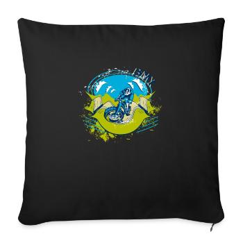 Extrem BMX - Sofakissenbezug 45 x 45 cm - Schwarz - Vorne