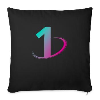 Numéro 1 multicolore - Housse de coussin décorative 45 x 45 cm - noir - Devant