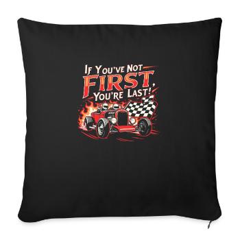 CITATION TENDANCE RAPIDE - Housse de coussin décorative 45 x 45 cm - noir - Devant