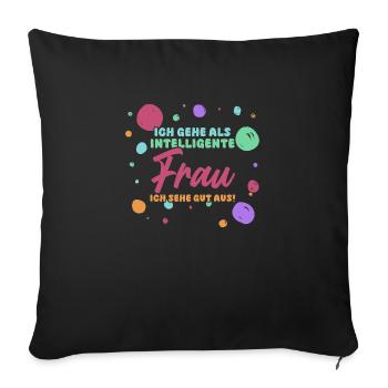 Costume de carnaval Carnaval - Housse de coussin décorative 45 x 45 cm - noir - Devant