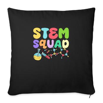 Stem Squad Special Education Sped Teacher - Sofa pillowcase 17,3'' x 17,3'' (45 x 45 cm) - black - Front