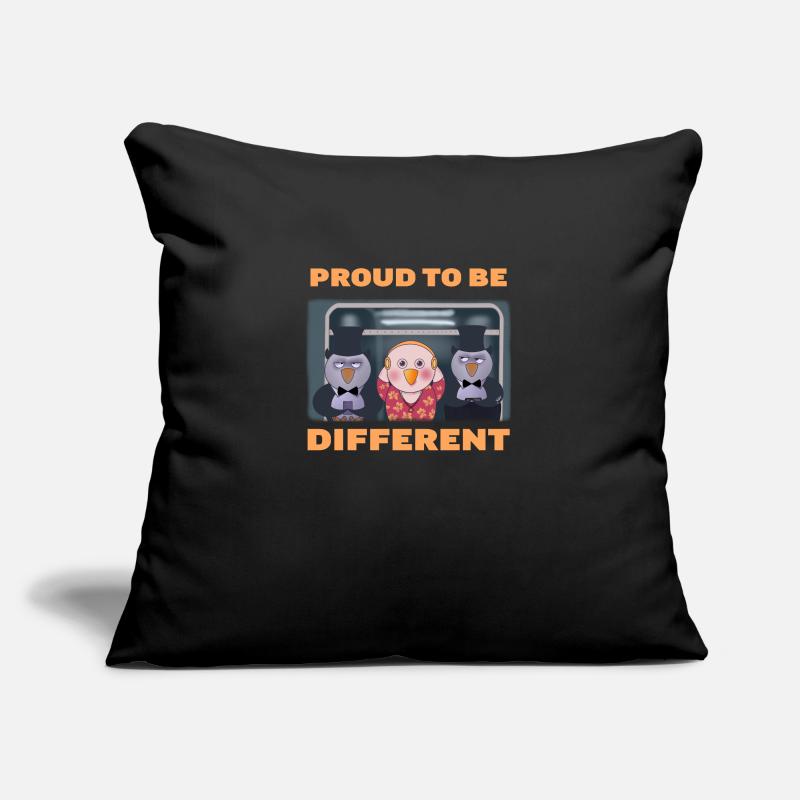 Fier d’être différent Housse de coussin décorative 45 x 45 cm