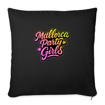 Mallorca Party Girls Colorful - Sofa pillowcase 17,3'' x 17,3'' (45 x 45 cm) - black - Front