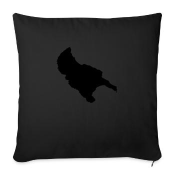 Zakynthos - Housse de coussin décorative 45 x 45 cm - noir - Devant