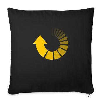 Geek - Housse de coussin décorative 45 x 45 cm - noir - Devant