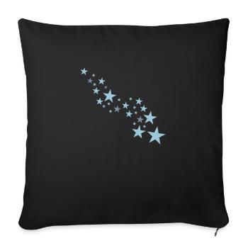 stars - Sofakissenbezug 45 x 45 cm - Schwarz - Vorne