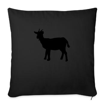 goat10 - Sofakissenbezug 45 x 45 cm - Schwarz - Vorne