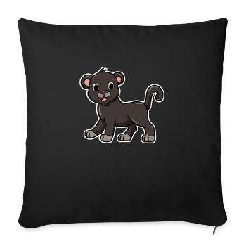 Panther - Sofa pillowcase 17,3'' x 17,3'' (45 x 45 cm) - black - Front
