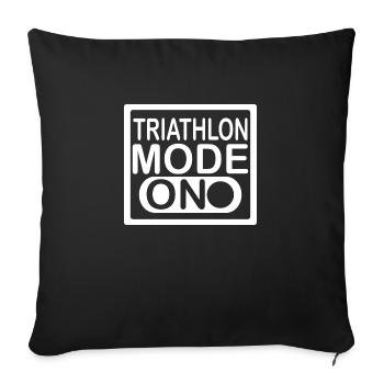 Triathlon Swim Bike Run Marathon - Sofa pillowcase 17,3'' x 17,3'' (45 x 45 cm) - black - Front