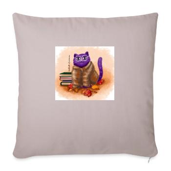 Autumn Cat - Sofa pillowcase 17,3'' x 17,3'' (45 x 45 cm) - light taupe - Front