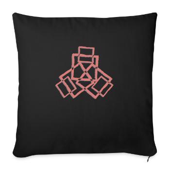 Résumé Géo - Housse de coussin décorative 45 x 45 cm - noir - Devant