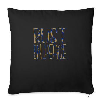 joke aerospace engineering robotics engineer - Sofa pillowcase 17,3'' x 17,3'' (45 x 45 cm) - black - Front