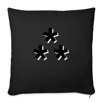 Stars Domains - Sofakissenbezug 45 x 45 cm - Schwarz - Vorne