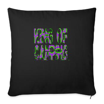 camping out cool hiking best geek bear quote - Sofakissenbezug 45 x 45 cm - Schwarz - Vorne
